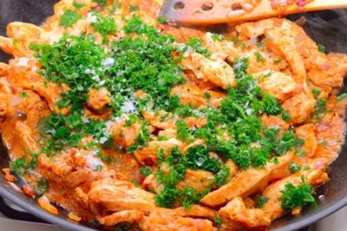 Куриное Филе с лимоном и чесноком.