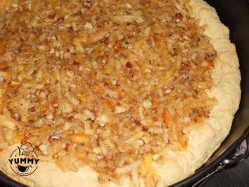 Ореховый пирог с яблоками. 04
