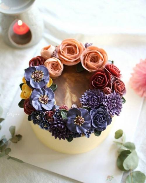 Вдохновляемся тортиками.  Автор: Kimscakeart. 01