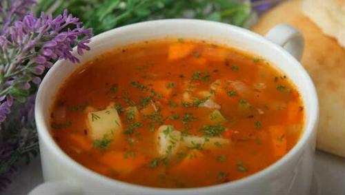 Рассольник с перловкой и солеными огурцами. 06