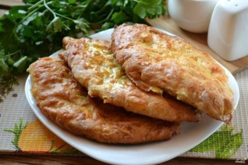 Сырные лепешки на кефире.