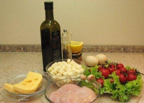 Очень вкусный салатик Цезарь. 01