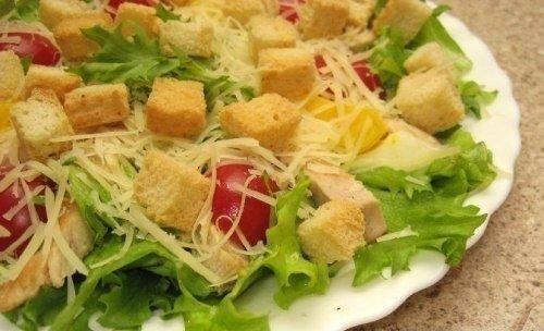 Очень вкусный салатик Цезарь. 09