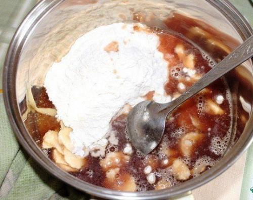 Апельсиновый торт с орехами и бананом (постный). 01 Апельсиновый торт с орехами и бананом (постный). 01