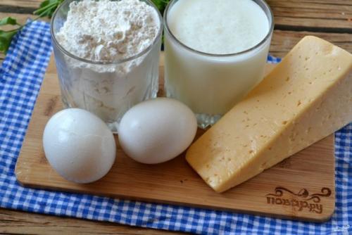 Сырные лепешки на кефире. 01