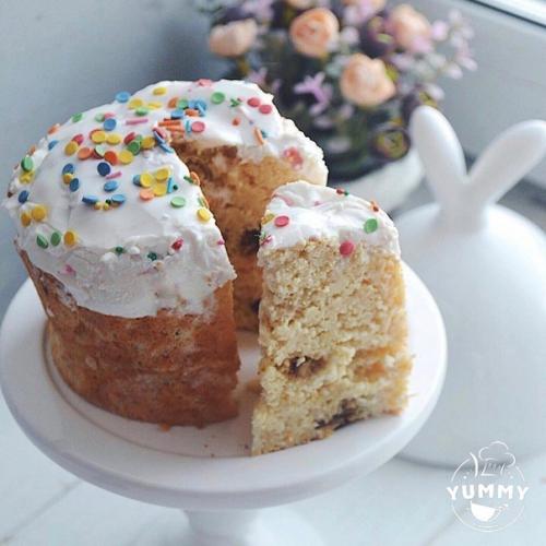 Диетический кулич. Чтобы за один день не набрать много лишнего, можно приготовить такой кулич.