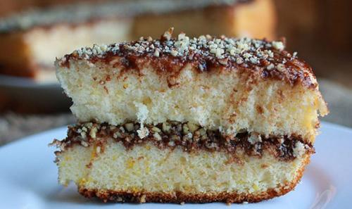 Апельсиновый бисквитный торт в мультиварке.