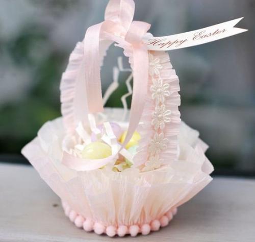 Какие красивые пасхальные корзинки. 04