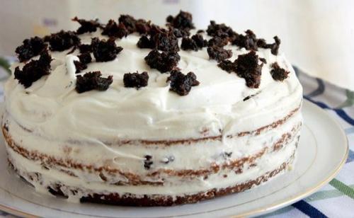 Вкусный медовик на кефире. 04