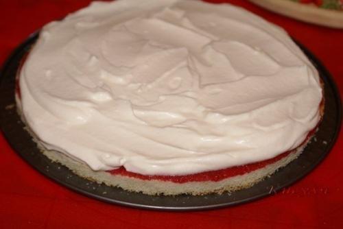 Клубнично - малиновый торт. 04