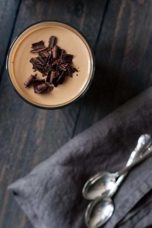 Панна - котта с шоколадом и сгущённым молоком. 02