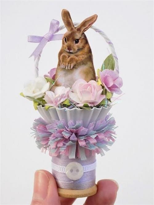 Какие красивые пасхальные корзинки. 05