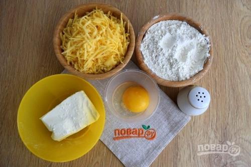 Сырные крекеры. Ингредиенты: 01 Сырные крекеры. Ингредиенты: 01