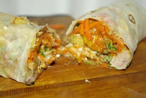 Домашняя шаурма с курицей. 01