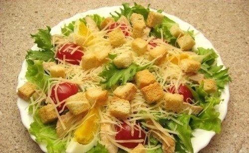Очень вкусный салатик Цезарь. 08