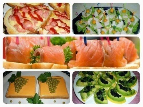 Фуршет на скорую руку.
