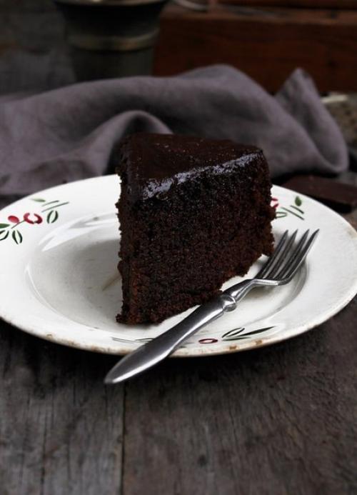 Шоколадный кекс с красным вином. 01