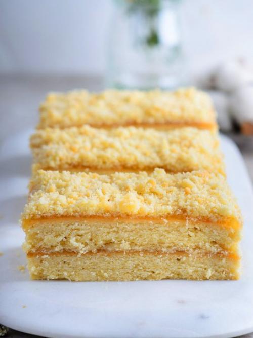 Песочные полоски с яблочным повидлом. 01