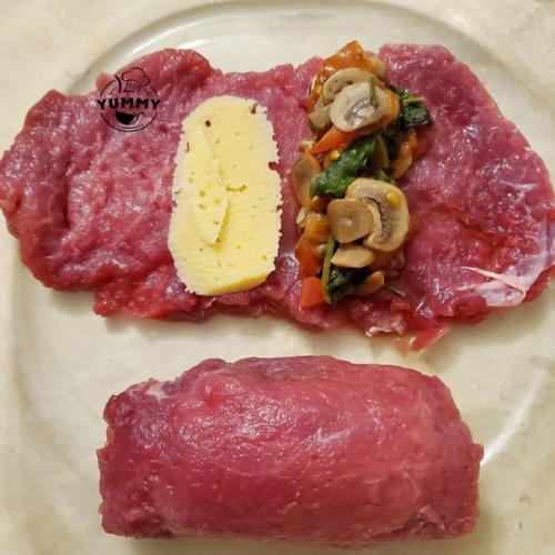 Сочные рулетики в духовке. 06