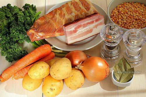 Гороховый суп с копченостями. 01