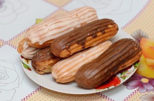 Итальянские эклеры.  Количество порций: 24 шт. 03