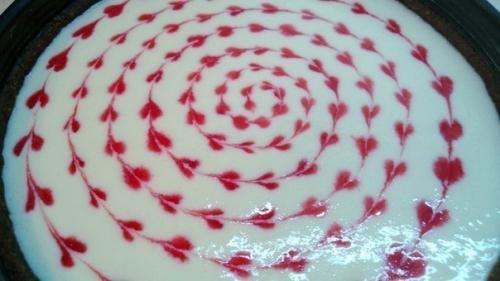 Чизкейк без выпечки с зефирным кремом. 03