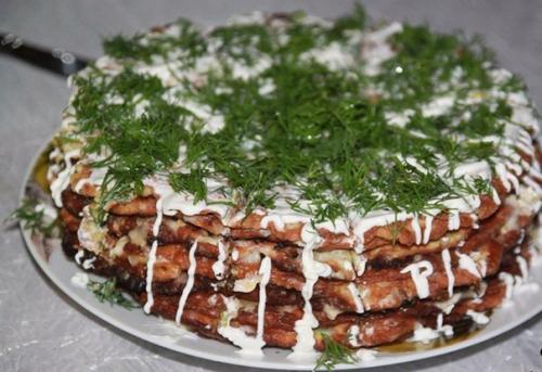 Закусочные торты - достойные украшения стола. 04