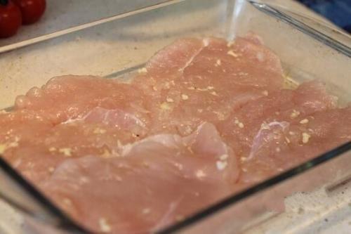 Курица под овощами. 01