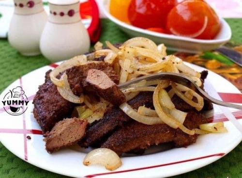 Вкусная печёночка.  Ингредиенты: