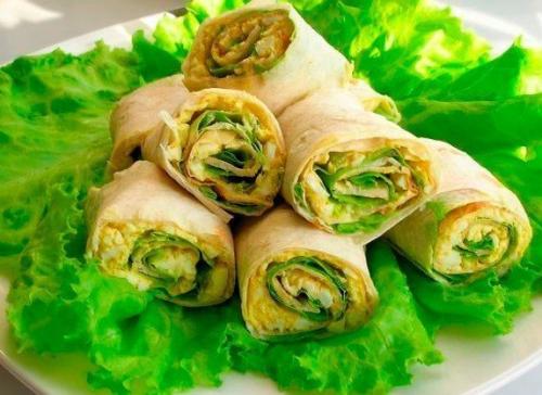 10 рецептов рулетиков из лаваша. 03