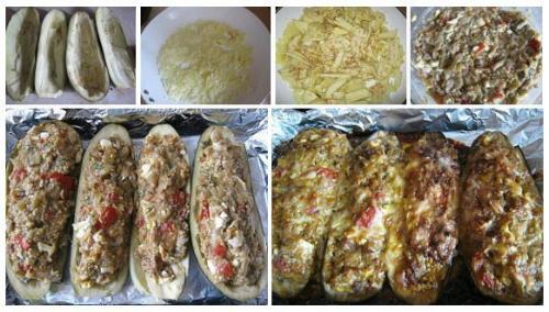 Баклажаны фаршированные по-каталонски.