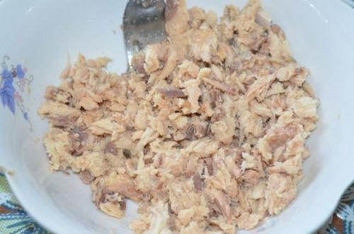 Закуска из рыбных консервов. 01