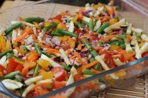 Курица под овощами. 03