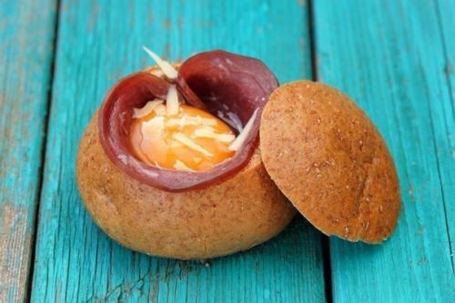 Запеченные бутерброды с яйцом и ветчиной. 02 Запеченные бутерброды с яйцом и ветчиной. 02