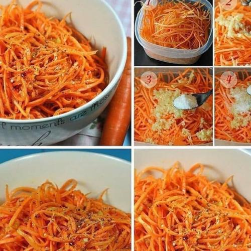 Морковь по-корейски.   Ингредиенты: