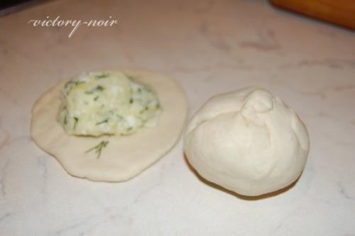 Лепешки хичины с 2 мя начинками. 02