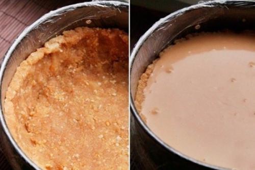 Чизкейк со сгущенкой без выпечки. 05