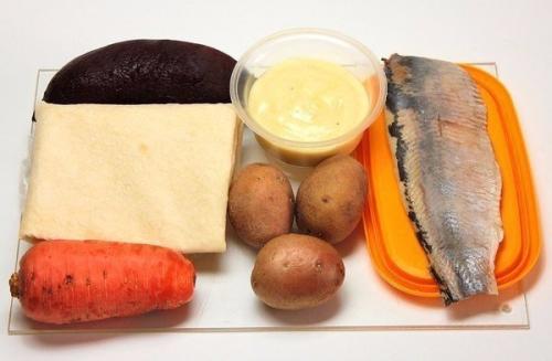 Селедь ПОД Шубой в лаваше. 01