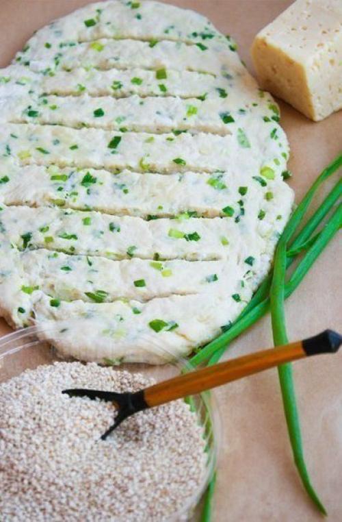 Луковo - cыpный xлеб. 04