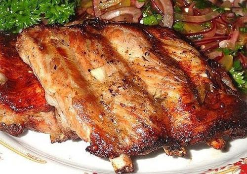 Ребрышки свиные из духовочки.

