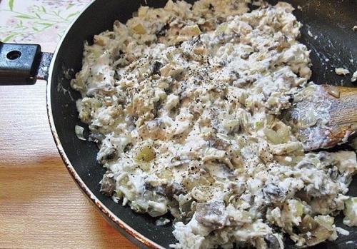 Жюльен из курицы с грибами. 01