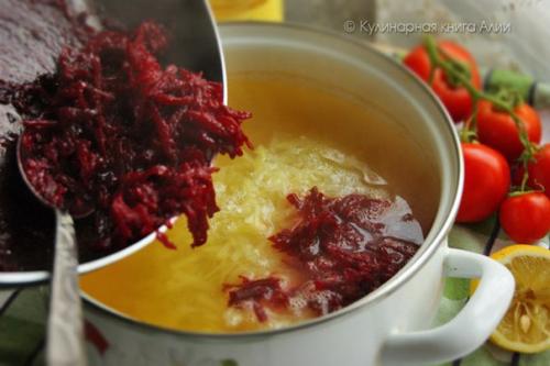 Борщ Детский ( меню Д/c, варианты). 06