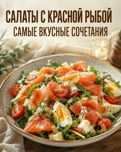 Красная рыбка делает любой салат намного вкуснее, но главное - правильно подобрать сочетания.
