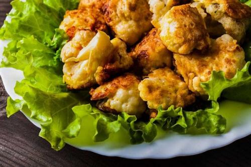 Цветная капуста в кляре на скорую руку.