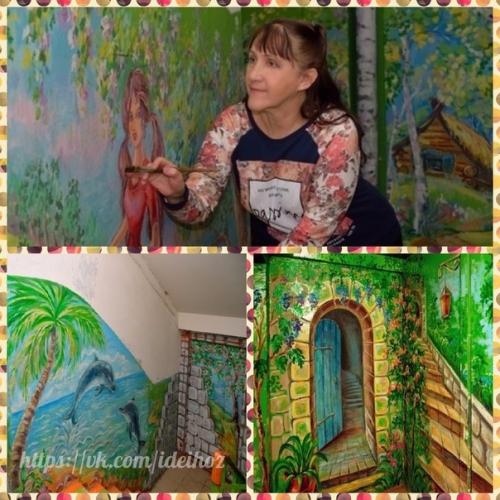 Жительница Арзамаса превратила свой подъезд в настоящую сказку.