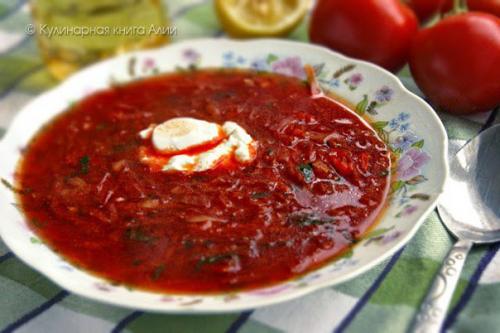 Борщ Детский ( меню Д/c, варианты).