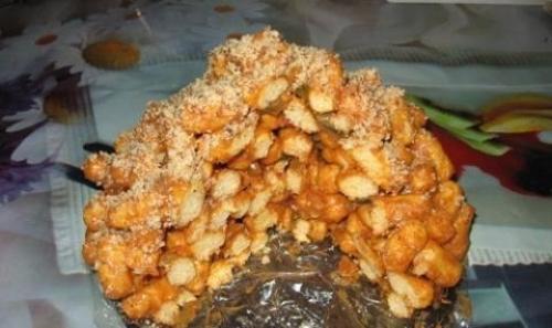 Торт из кукурузных палочек.