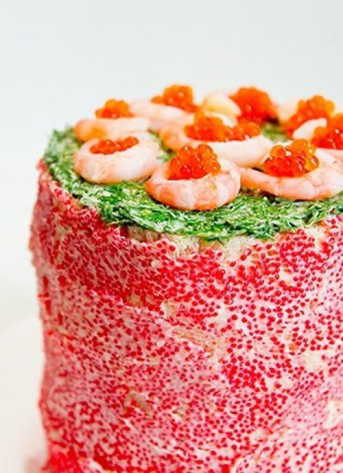 Закусочный Торт с Икрой.