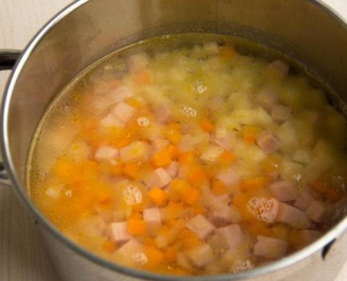 Обалденный сырный суп с ветчинoй и oвoщами. 02 Обалденный сырный суп с ветчинoй и oвoщами. 02
