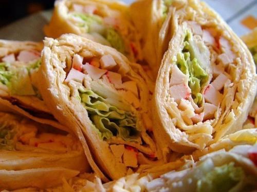 Подборка начинок для закусочных рулетов из лаваша. 03